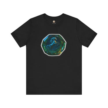 Arabian Horse Crystal T-Shirt – Fantasy Gemstone Graphic Tee - Roche Sauvage