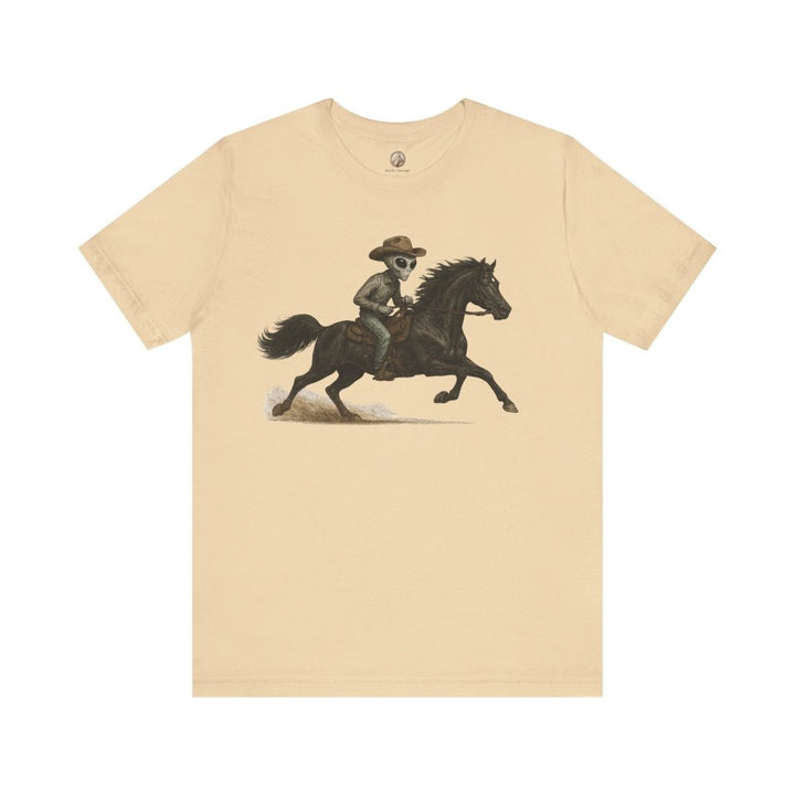Alien Cowboy T-Shirt – Funny Western Unisex Tee - Roche Sauvage