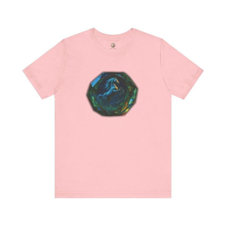 Arabian Horse Crystal T-Shirt – Fantasy Gemstone Graphic Tee - Roche Sauvage