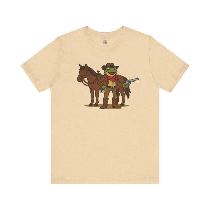 Cowboy Frog with Horse Unisex Graphic Tee - Roche Sauvage