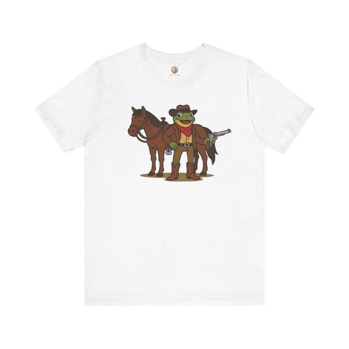 Cowboy Frog with Horse Unisex Graphic Tee - Roche Sauvage