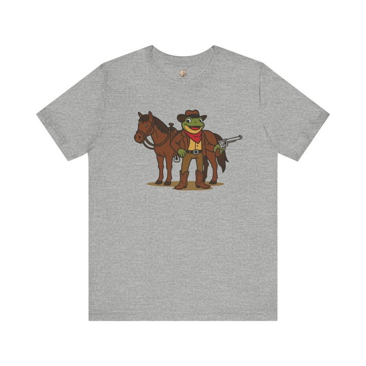 Cowboy Frog with Horse Unisex Graphic Tee - Roche Sauvage