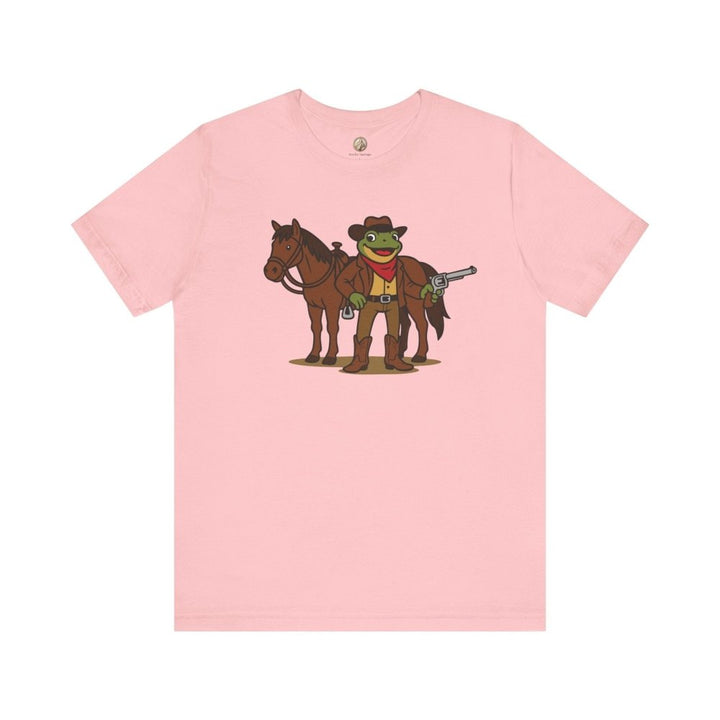 Cowboy Frog with Horse Unisex Graphic Tee - Roche Sauvage