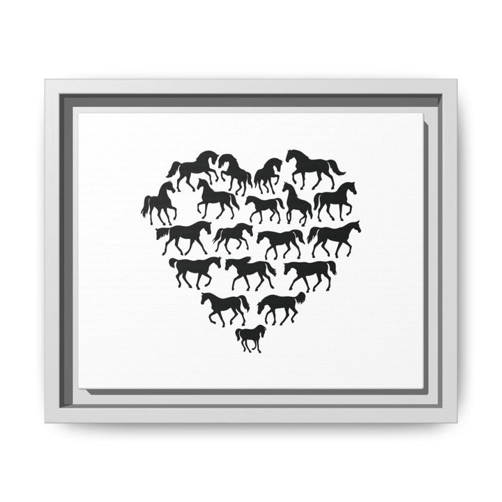 Majestic Stallion in Motion - Framed Canvas Wall Art | Roche Sauvage - Roche Sauvage
