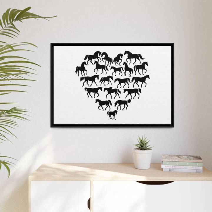 Majestic Stallion in Motion - Framed Canvas Wall Art | Roche Sauvage - Roche Sauvage