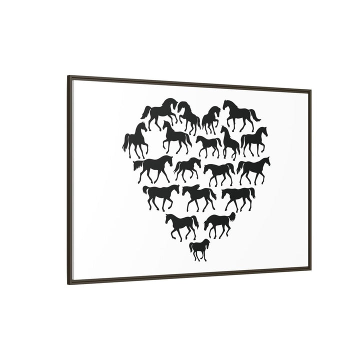 Majestic Stallion in Motion - Framed Canvas Wall Art | Roche Sauvage - Roche Sauvage