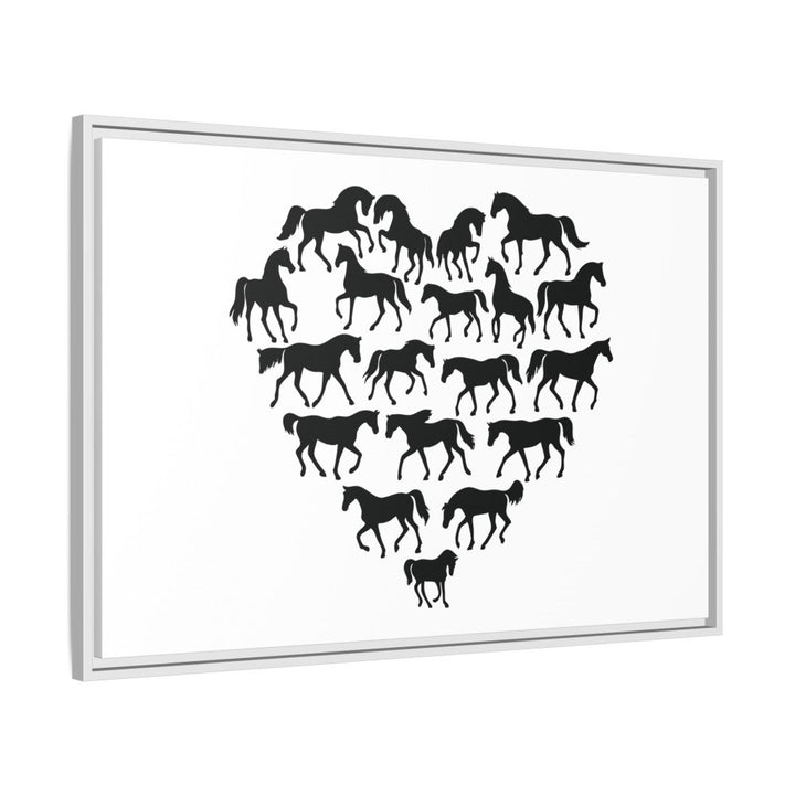 Majestic Stallion in Motion - Framed Canvas Wall Art | Roche Sauvage - Roche Sauvage