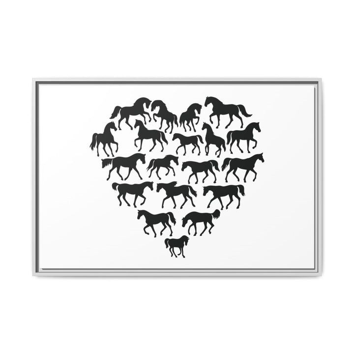 Majestic Stallion in Motion - Framed Canvas Wall Art | Roche Sauvage - Roche Sauvage