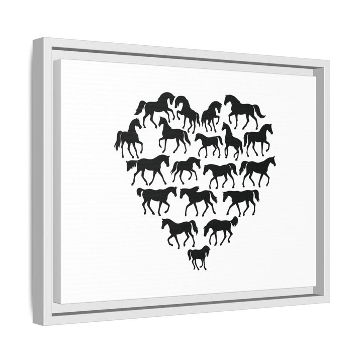 Majestic Stallion in Motion - Framed Canvas Wall Art | Roche Sauvage - Roche Sauvage