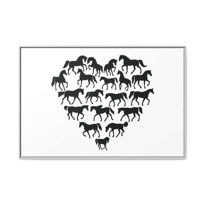 Majestic Stallion in Motion - Framed Canvas Wall Art | Roche Sauvage - Roche Sauvage