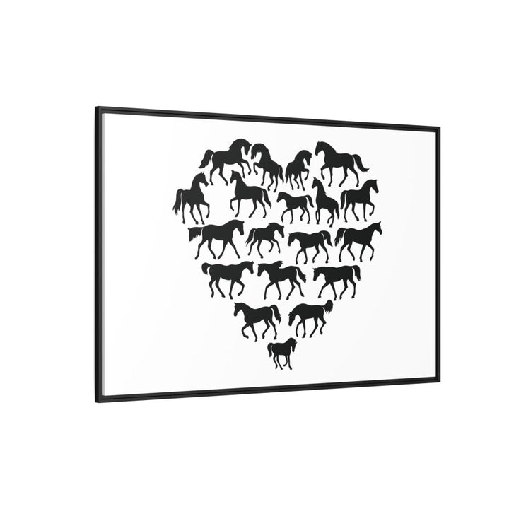 Majestic Stallion in Motion - Framed Canvas Wall Art | Roche Sauvage - Roche Sauvage