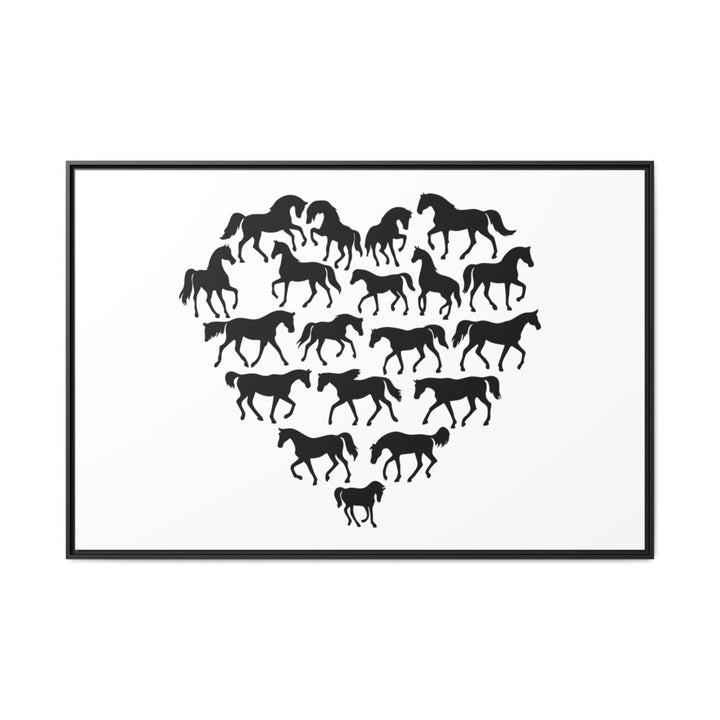 Majestic Stallion in Motion - Framed Canvas Wall Art | Roche Sauvage - Roche Sauvage