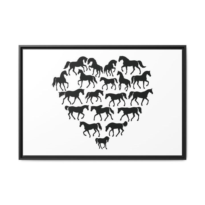 Majestic Stallion in Motion - Framed Canvas Wall Art | Roche Sauvage - Roche Sauvage