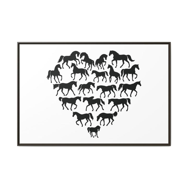 Majestic Stallion in Motion - Framed Canvas Wall Art | Roche Sauvage - Roche Sauvage