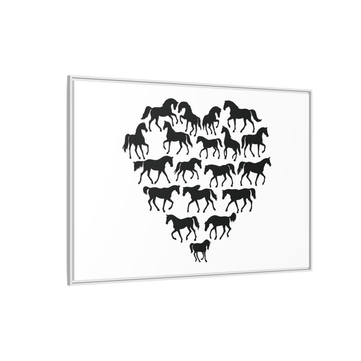 Majestic Stallion in Motion - Framed Canvas Wall Art | Roche Sauvage - Roche Sauvage