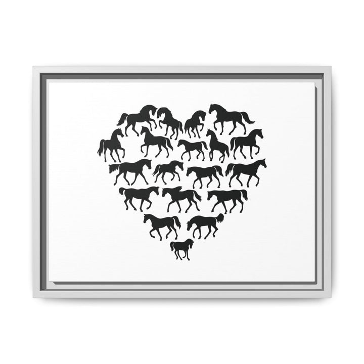 Majestic Stallion in Motion - Framed Canvas Wall Art | Roche Sauvage - Roche Sauvage