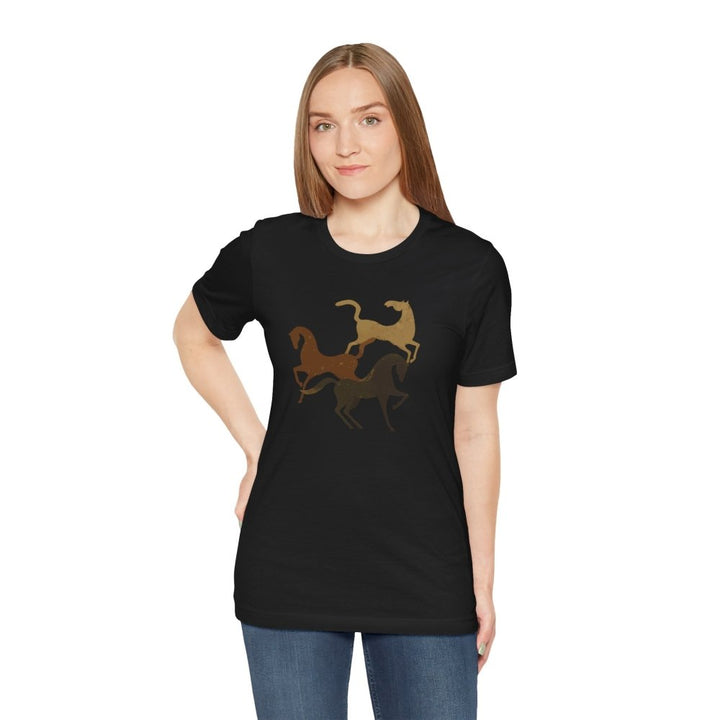 Primitive Horse Cave Art – Unisex Tee - Roche Sauvage