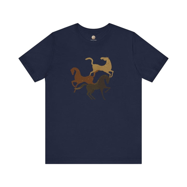 Primitive Horse Cave Art – Unisex Tee - Roche Sauvage