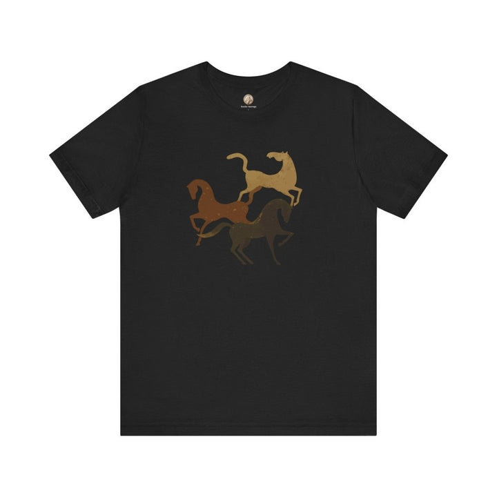 Primitive Horse Cave Art – Unisex Tee - Roche Sauvage