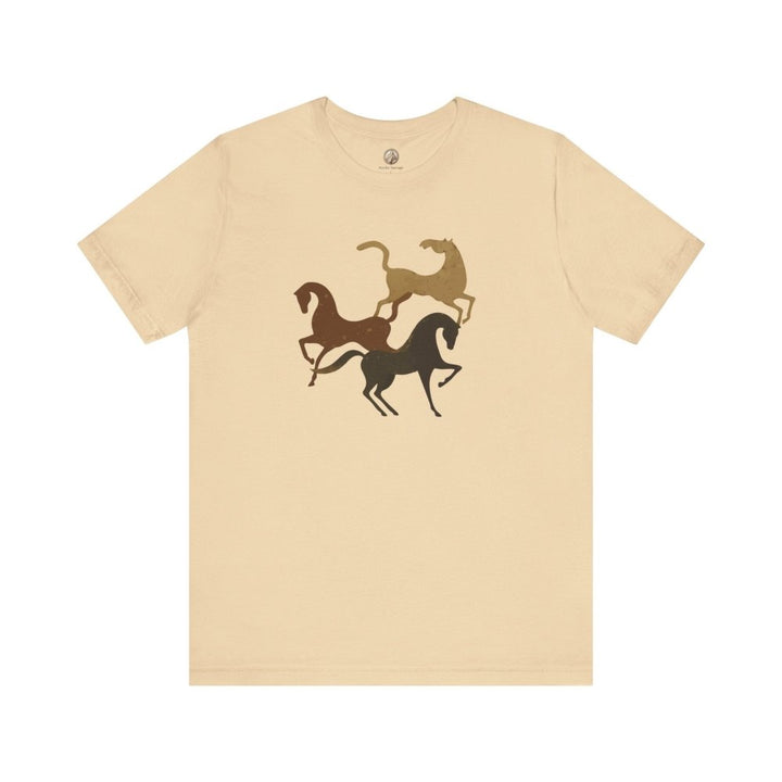 Primitive Horse Cave Art – Unisex Tee - Roche Sauvage