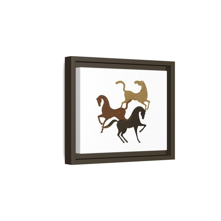 Primitive Horses – Modern Cave Art on Canvas - Roche Sauvage