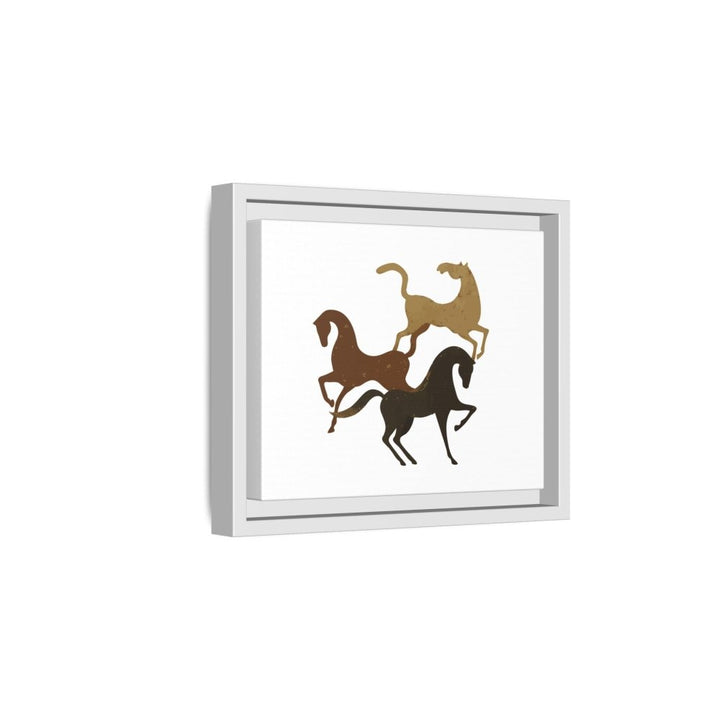 Primitive Horses – Modern Cave Art on Canvas - Roche Sauvage