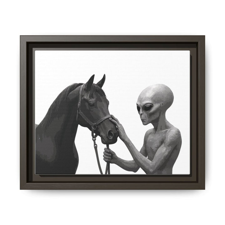 Spectral Encounter – Black Arabian & the Grey - Roche Sauvage