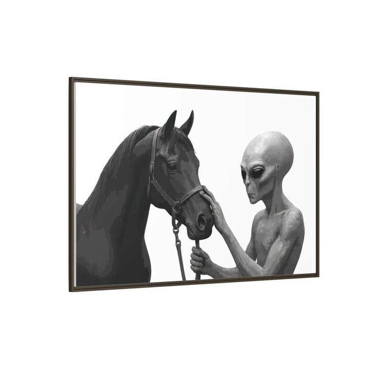 Spectral Encounter – Black Arabian & the Grey - Roche Sauvage