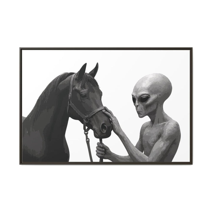 Spectral Encounter – Black Arabian & the Grey - Roche Sauvage