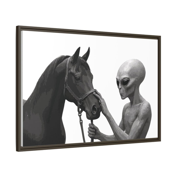 Spectral Encounter – Black Arabian & the Grey - Roche Sauvage