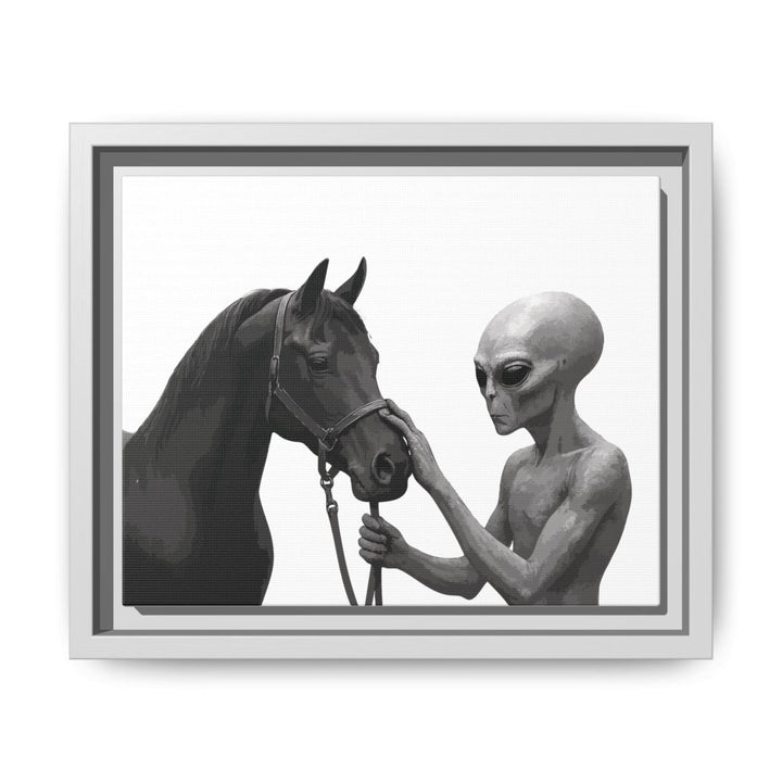 Spectral Encounter – Black Arabian & the Grey - Roche Sauvage