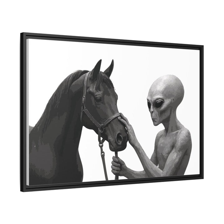 Spectral Encounter – Black Arabian & the Grey - Roche Sauvage