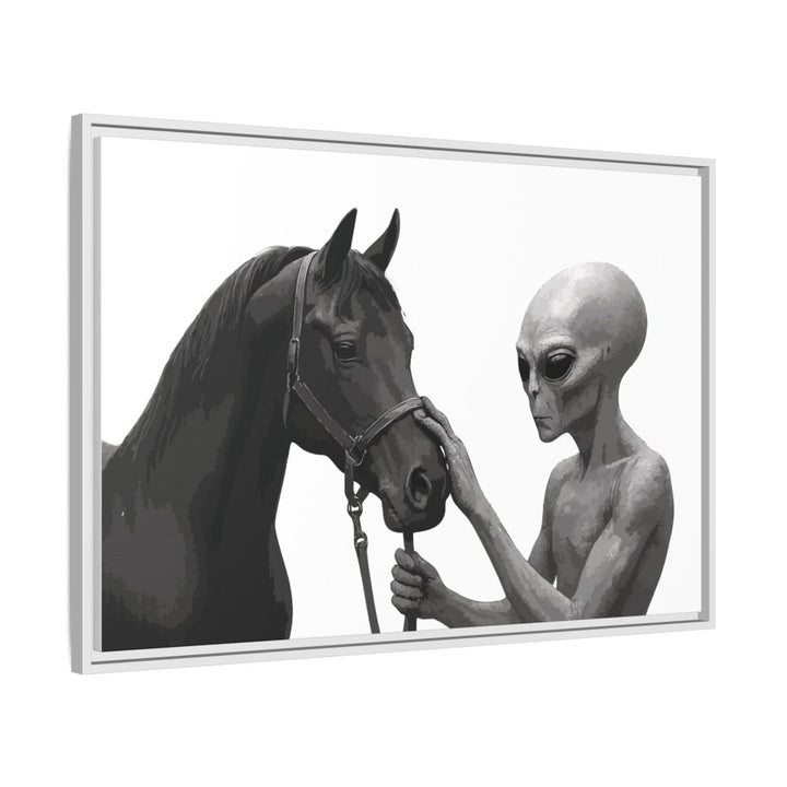 Spectral Encounter – Black Arabian & the Grey - Roche Sauvage