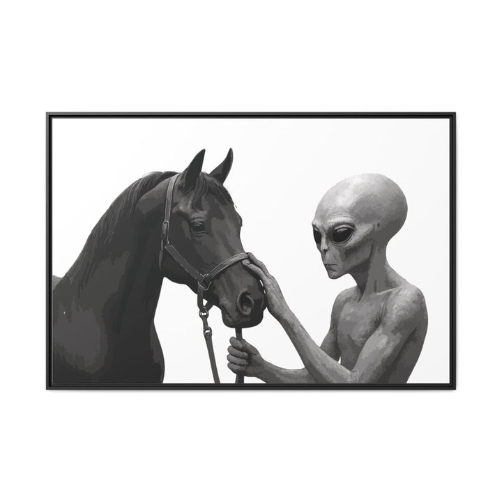 Spectral Encounter – Black Arabian & the Grey - Roche Sauvage