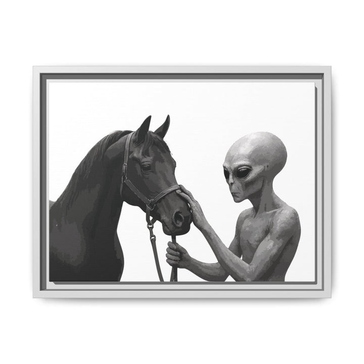 Spectral Encounter – Black Arabian & the Grey - Roche Sauvage