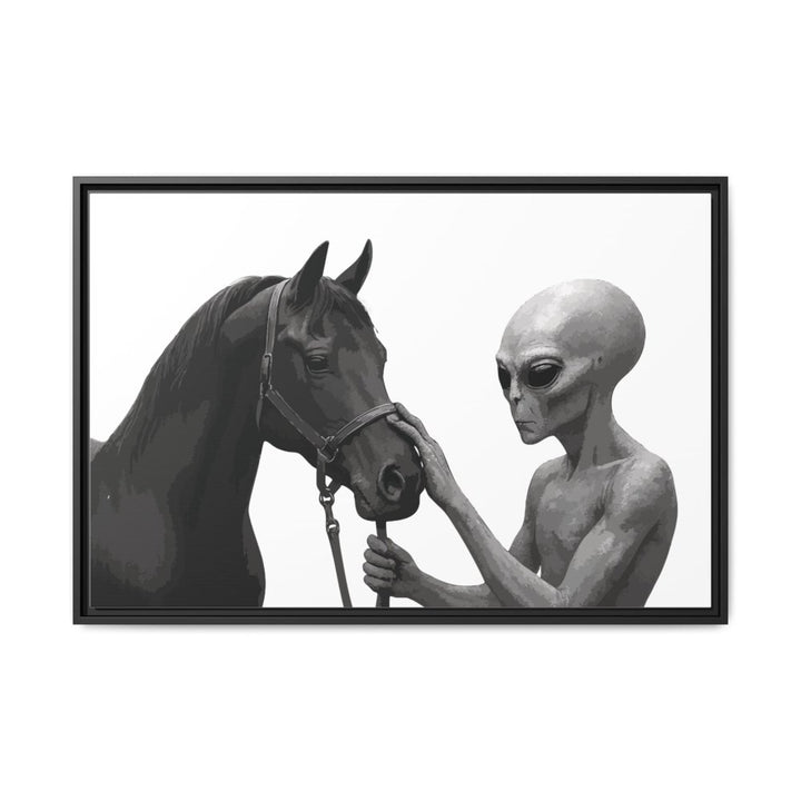 Spectral Encounter – Black Arabian & the Grey - Roche Sauvage