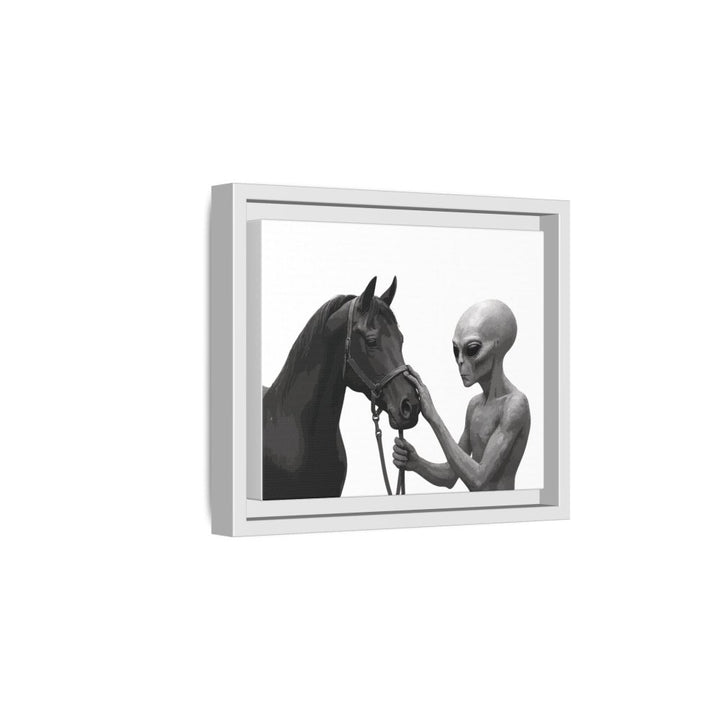 Spectral Encounter – Black Arabian & the Grey - Roche Sauvage