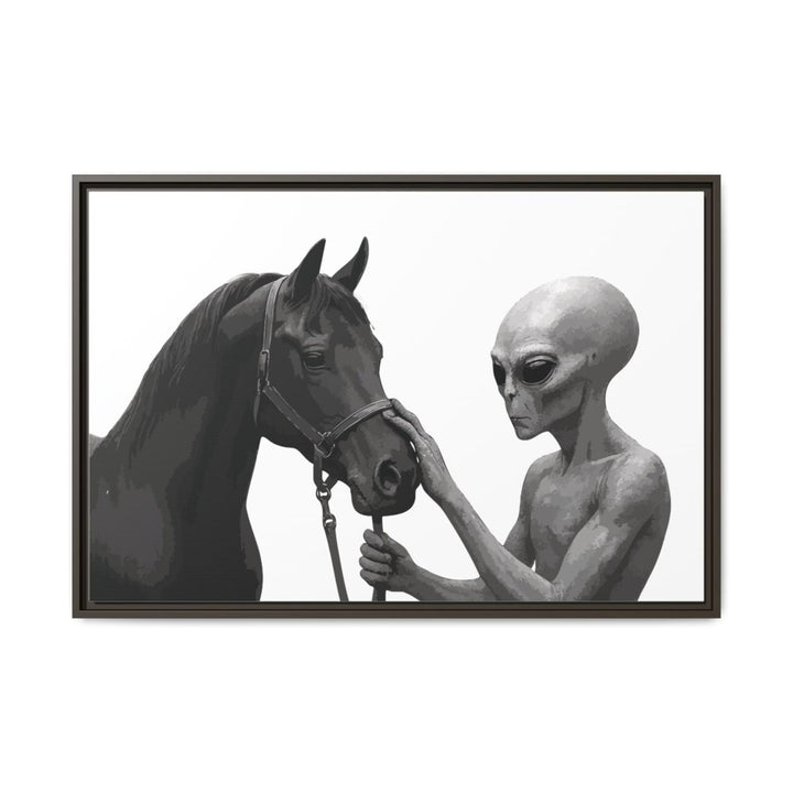 Spectral Encounter – Black Arabian & the Grey - Roche Sauvage