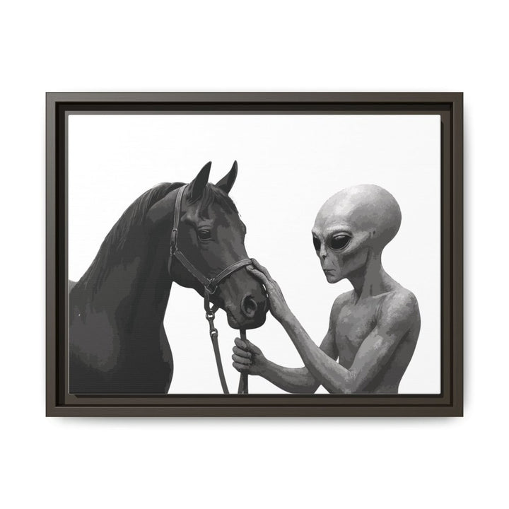 Spectral Encounter – Black Arabian & the Grey - Roche Sauvage