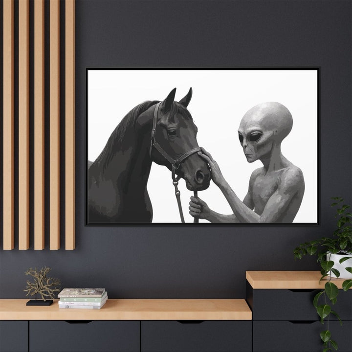 Spectral Encounter – Black Arabian & the Grey - Roche Sauvage