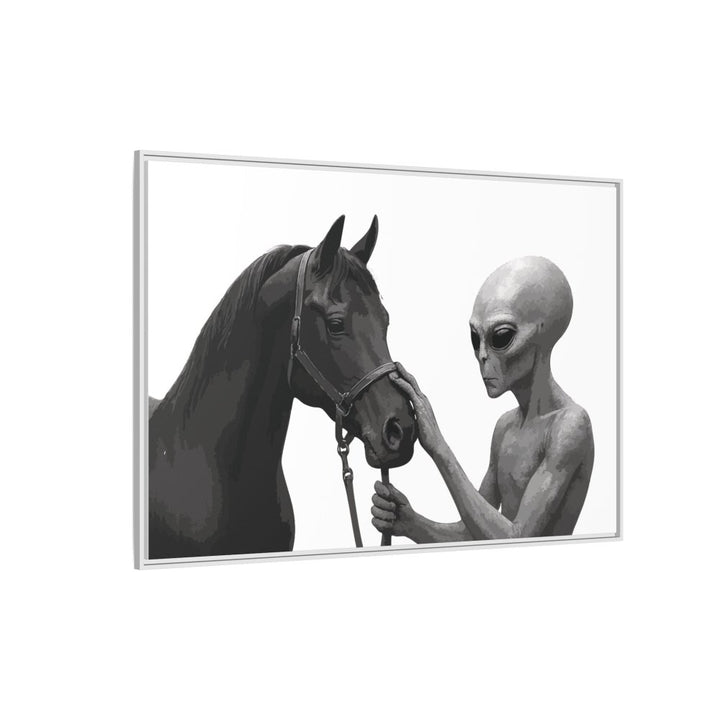 Spectral Encounter – Black Arabian & the Grey - Roche Sauvage