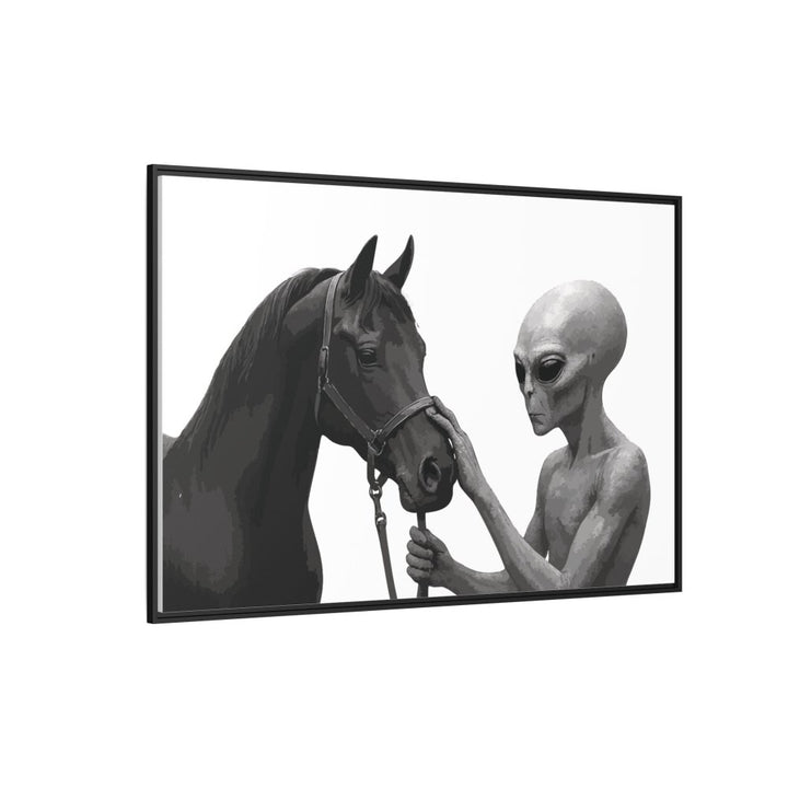 Spectral Encounter – Black Arabian & the Grey - Roche Sauvage