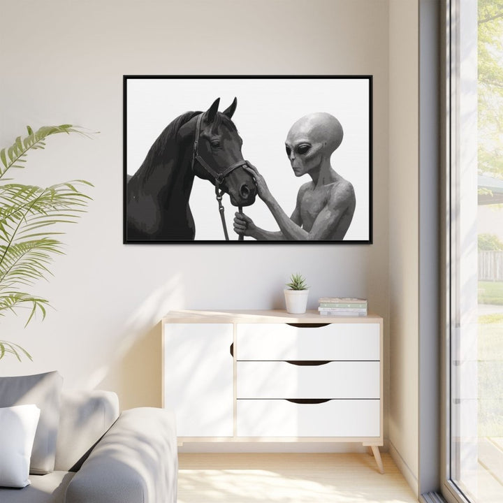 Spectral Encounter – Black Arabian & the Grey - Roche Sauvage